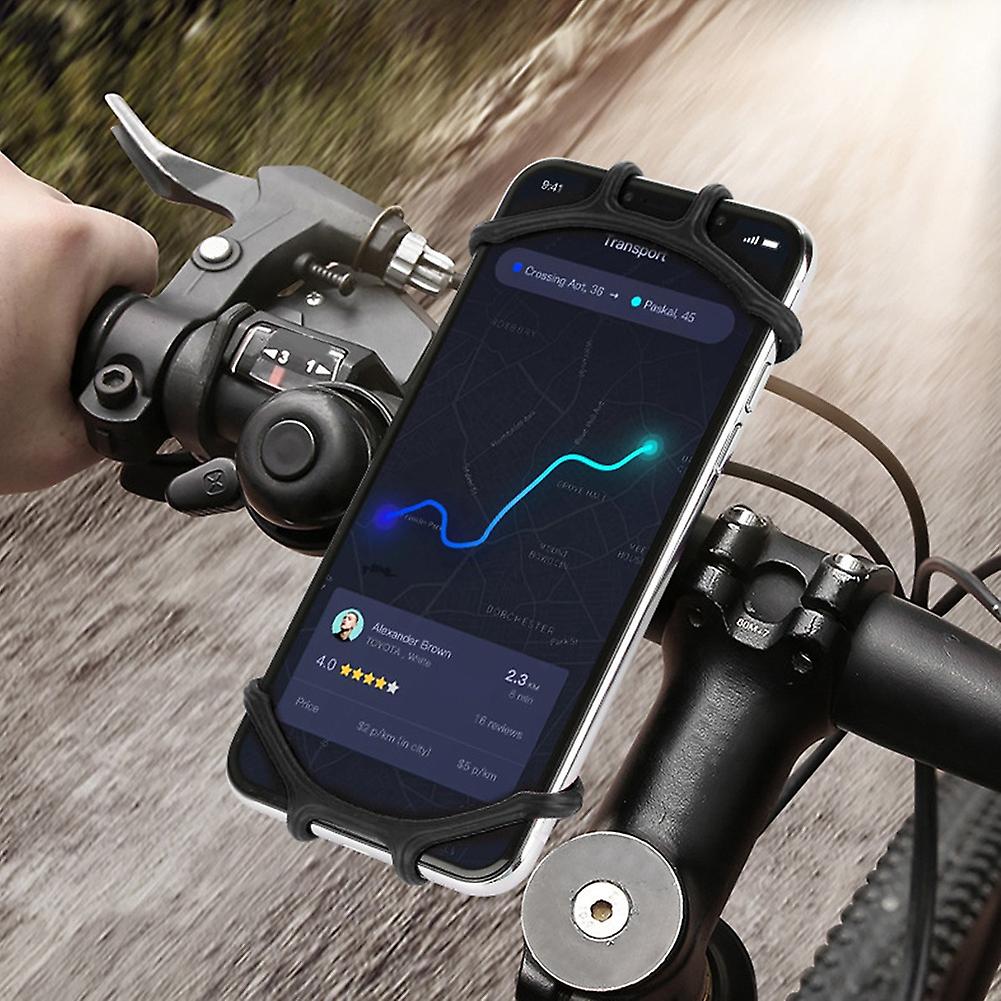 360mobile Phone Holder Silicone For Bicycle Motorcycle Shockproof Bike Handlebar Stand Bracket