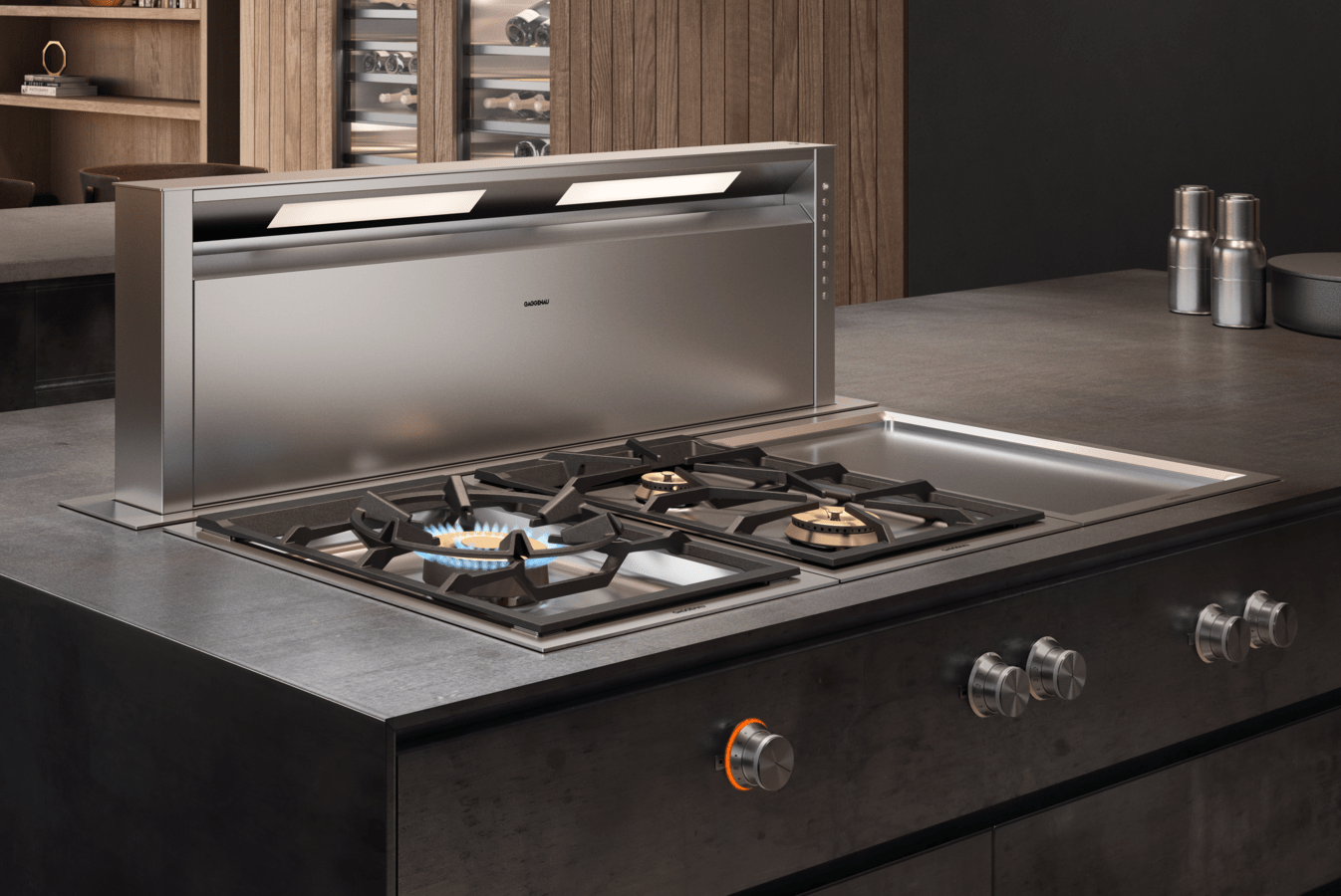 Gaggenau 15-inch Built-In Natural Gas Cooktop VG415211CA