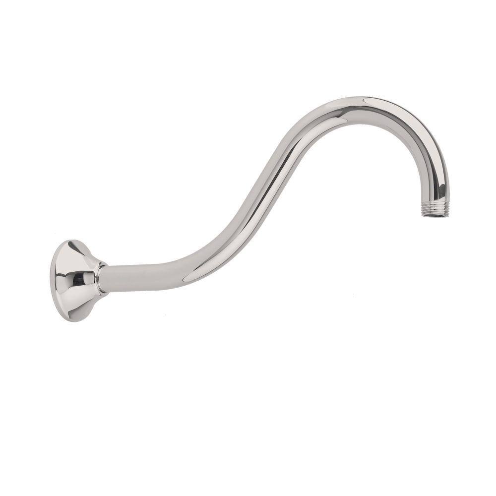 American Standard 12 in. Wall Mount Shepherd's Crook Shower Arm in Brushed Nickel 1660.198.295