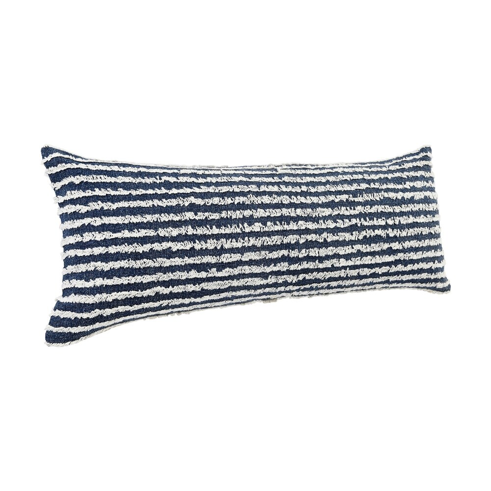 LR Home Ensign Blue Wispy Ways Throw Pillow