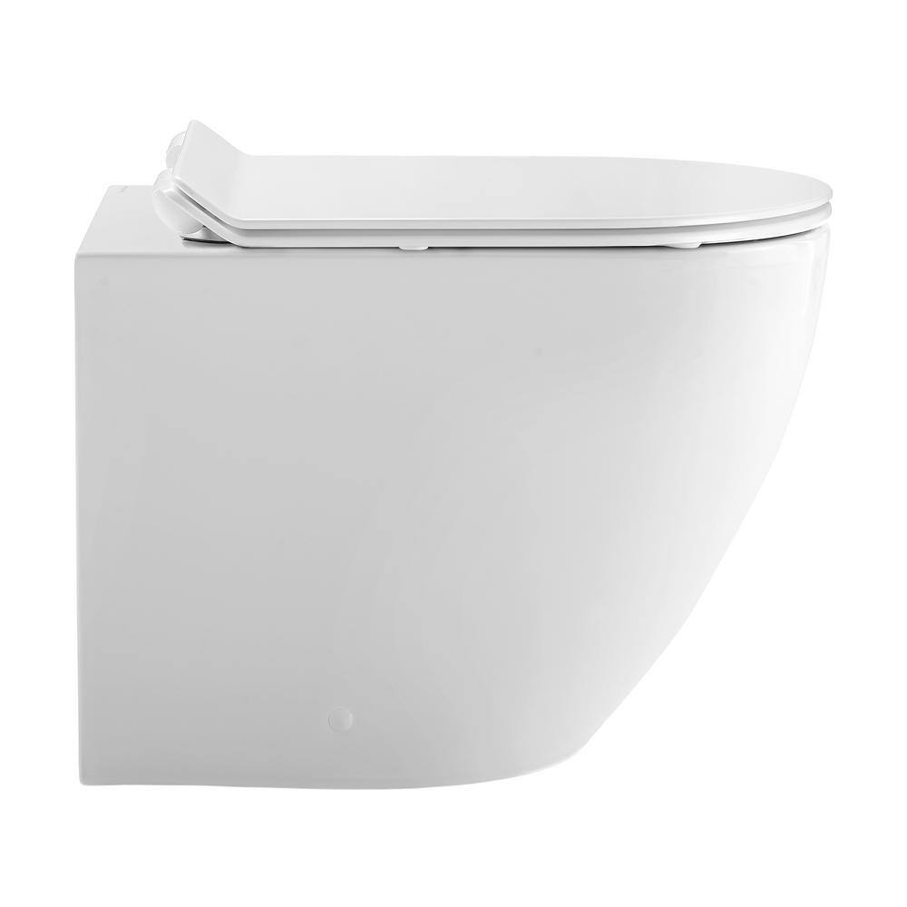 Swiss Madison St. Tropez Elongated Toilet Bowl Only in Glossy White SM-WT514