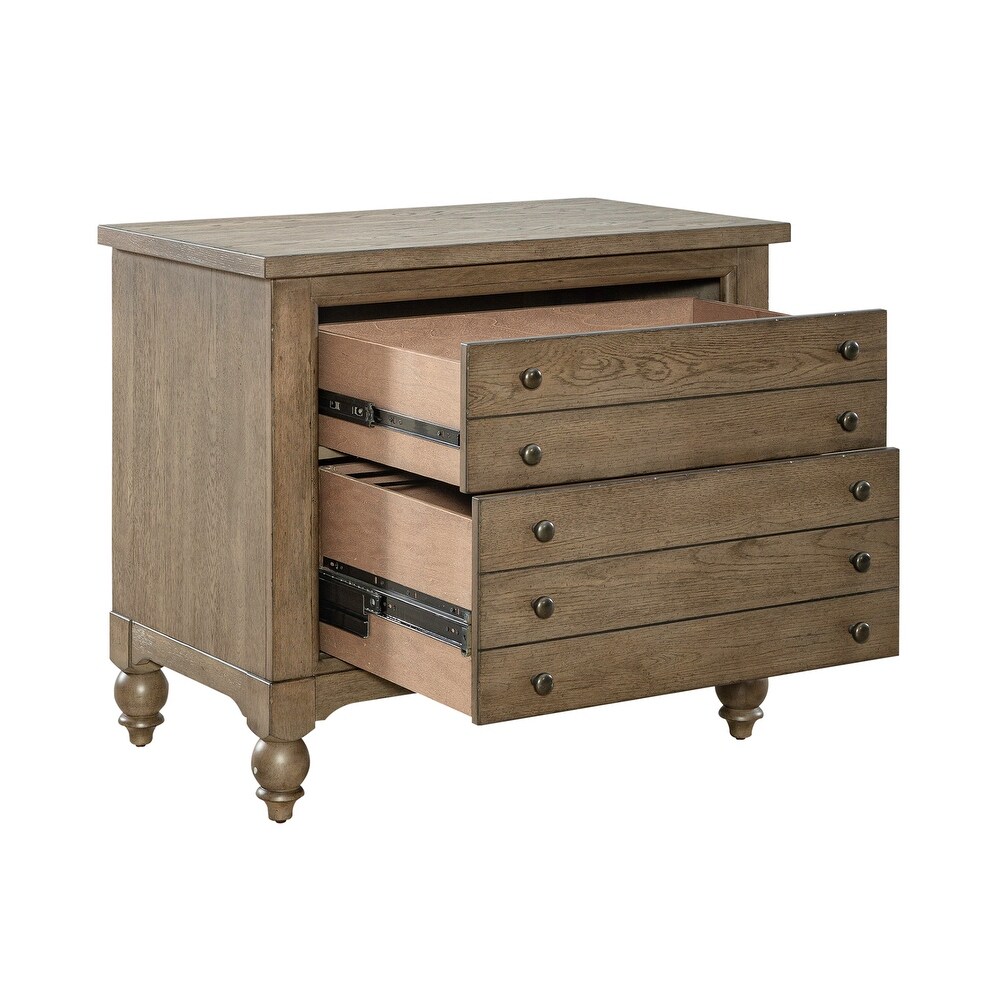 Americana Farmhouse Dusty Taupe Lateral File Cabinet