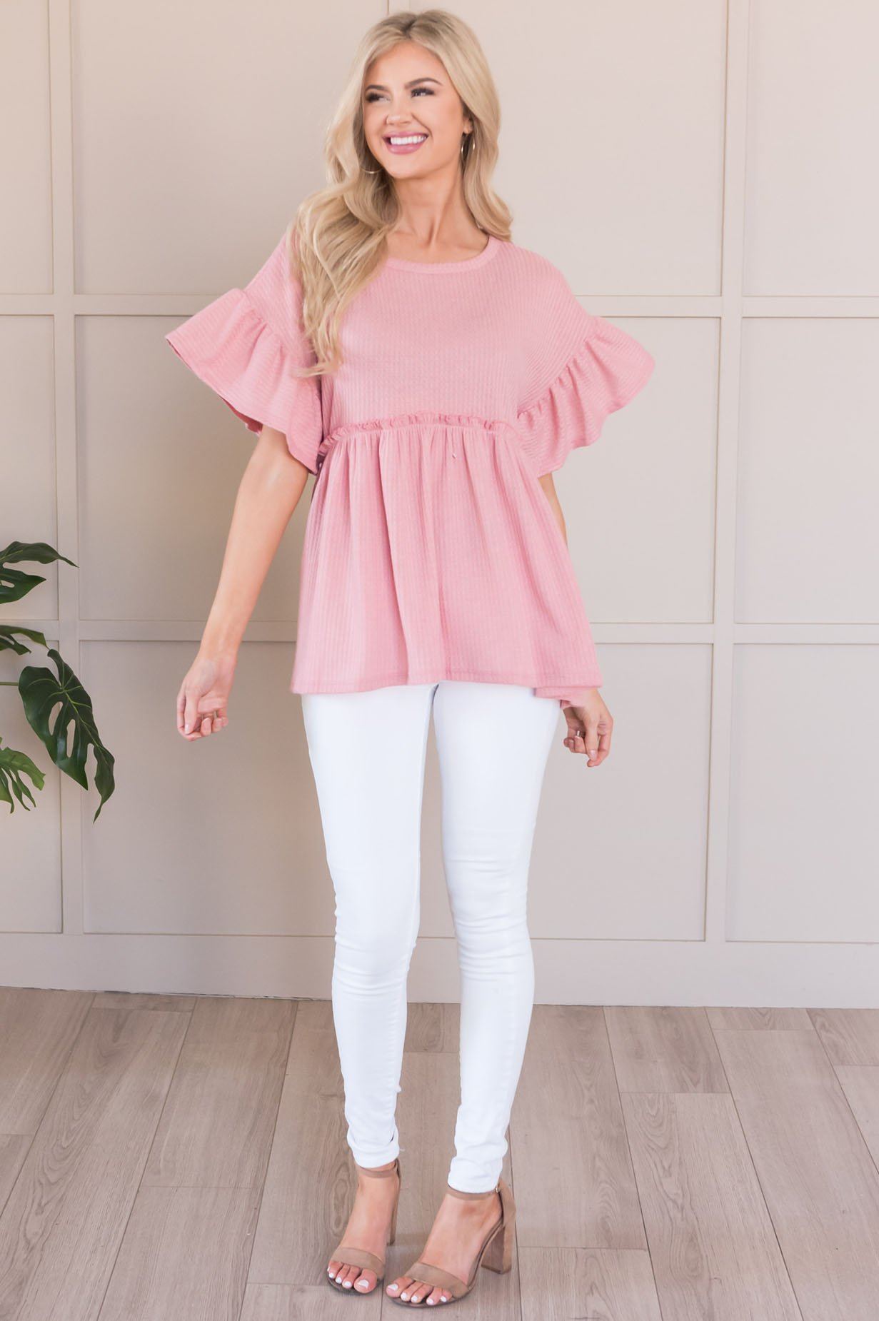 Dare To Dream Modest Babydoll Blouse