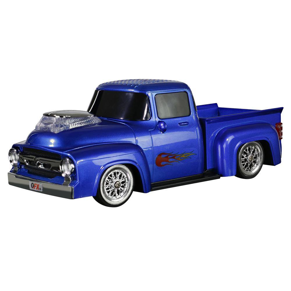 QFX Retro Ford Truck Portable Bluetooth Speaker (Blue) BT-1956-BLU