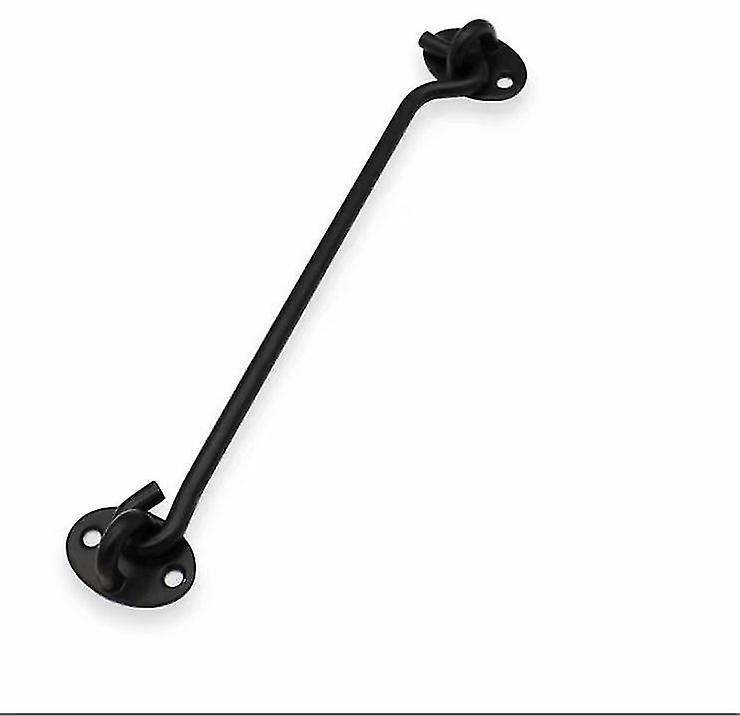 2 Fixing Hooks For Revolving Door Frame Doors And Windows Black 75mm)