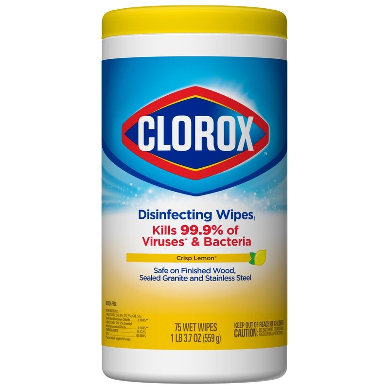 CLOROX WIPES LEMON 75PK