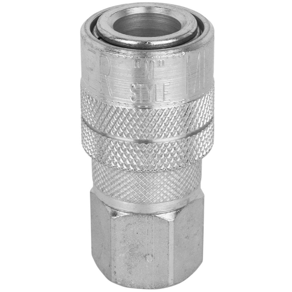 Milton 1/4 FNPT Industrial Interchange M Style Quick Connect Steel Coupler