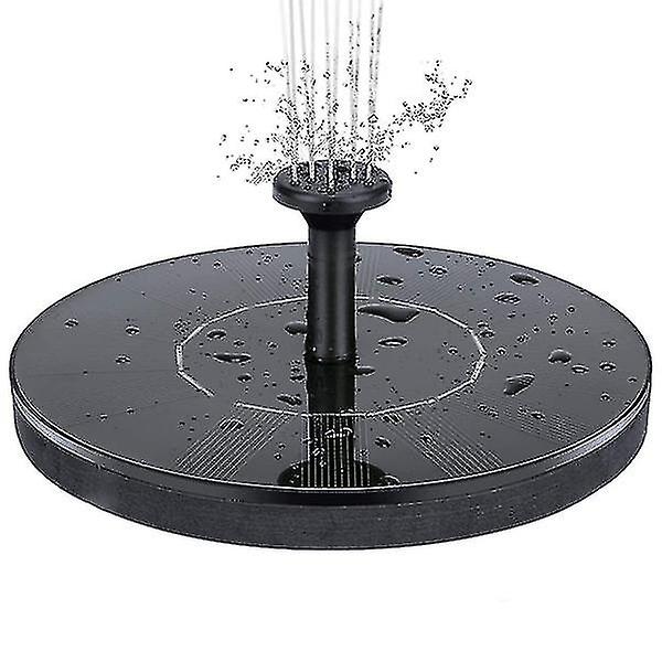 Water Fountain Solar Powered 16 Cm Black