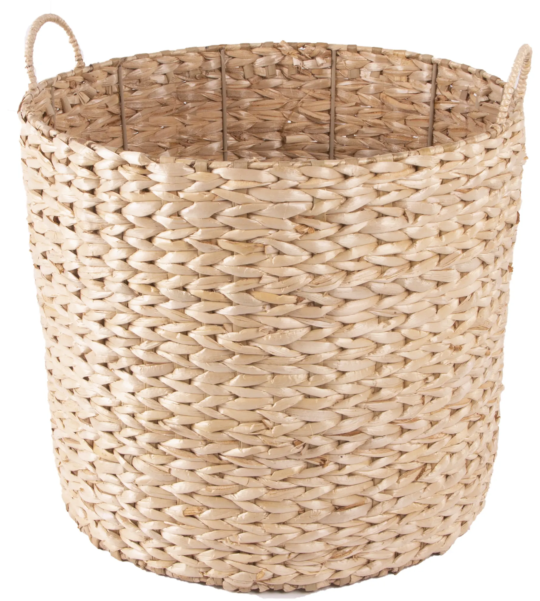 Vietnam Manufacturing Wicker woven planter storage basket wholesale water hyacinth laundry basket dirty clothes bucket handicraf