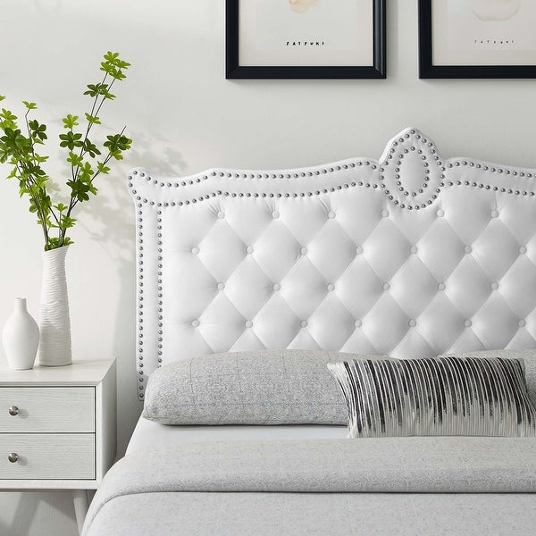 Louisa Tufted Performance Velvet Full/Queen Headboard - - 34149328