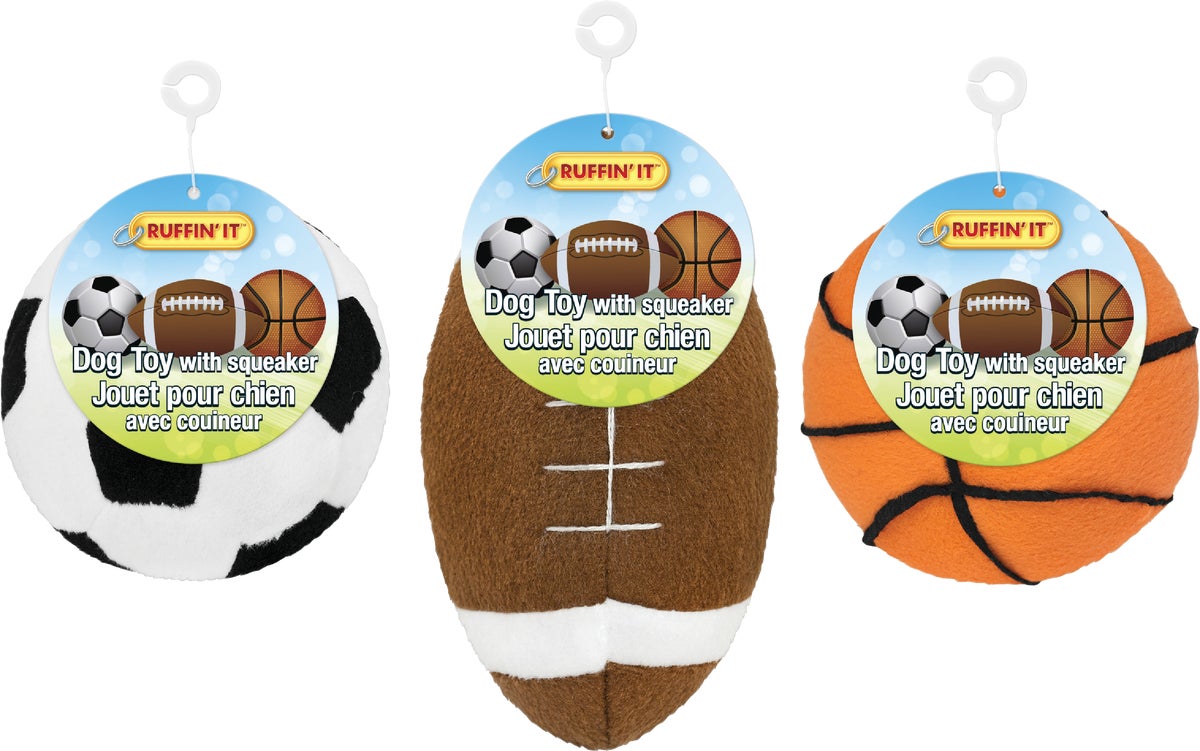 Westminster Pet Ruffinand#039 it Sports Ball Dog Toy 2.5 In. Assorted