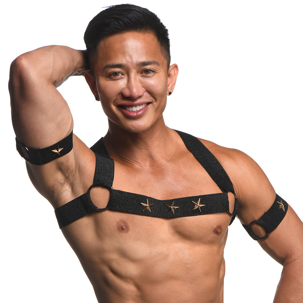 Master Series Rave Harness Elastic Chest Harness /XL