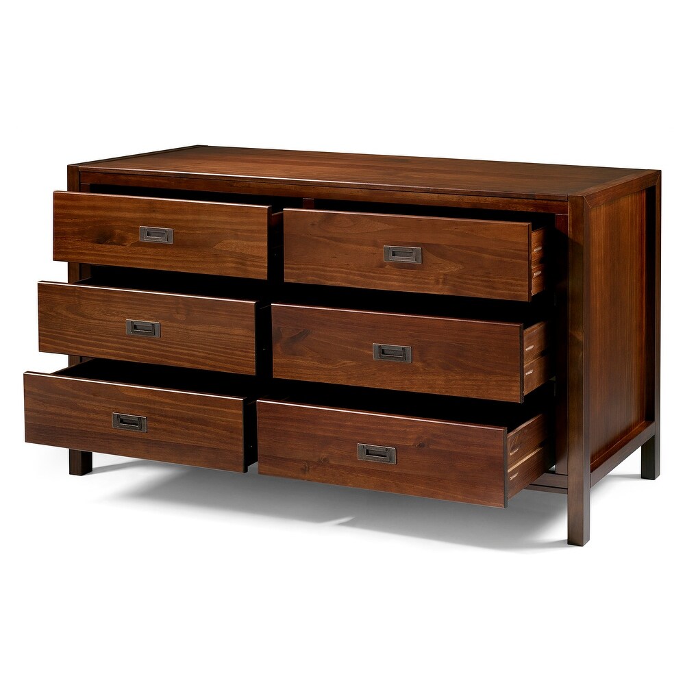 Middlebrook Modern Solid Wood 6 Drawer Dresser