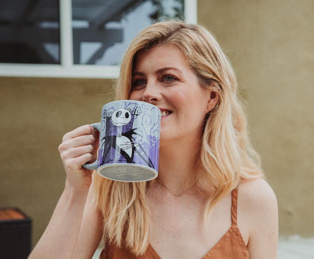 Silver Buffalo Disney The Nightmare Before Christmas Jack Skellington Purple Ceramic Mug