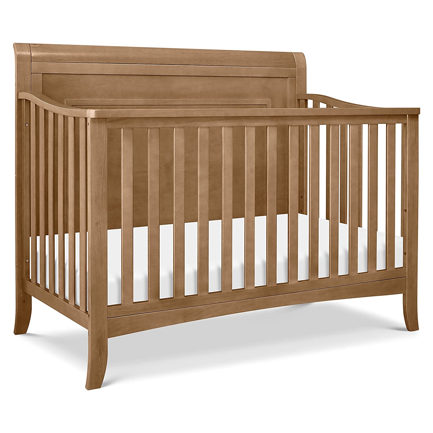 YELROL Anders 4-in-1 Convertible Crib in Hazelnut  Greenguard Gold Certified