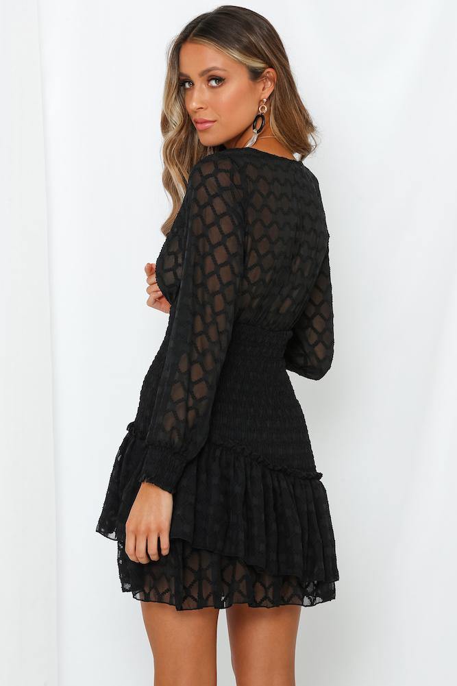 Little Bit Dramatic Dress Black