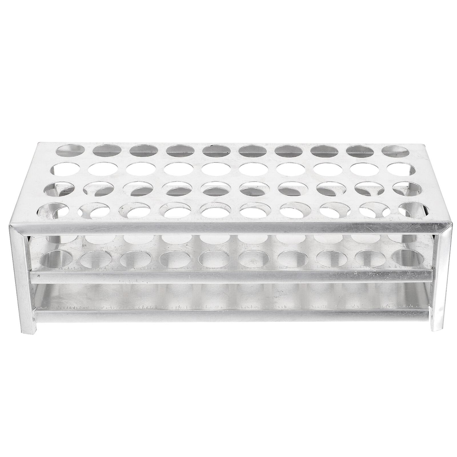 1pc Laboratory Test Tube Stand Aluminum Test Tube Rack Test Tube Holder