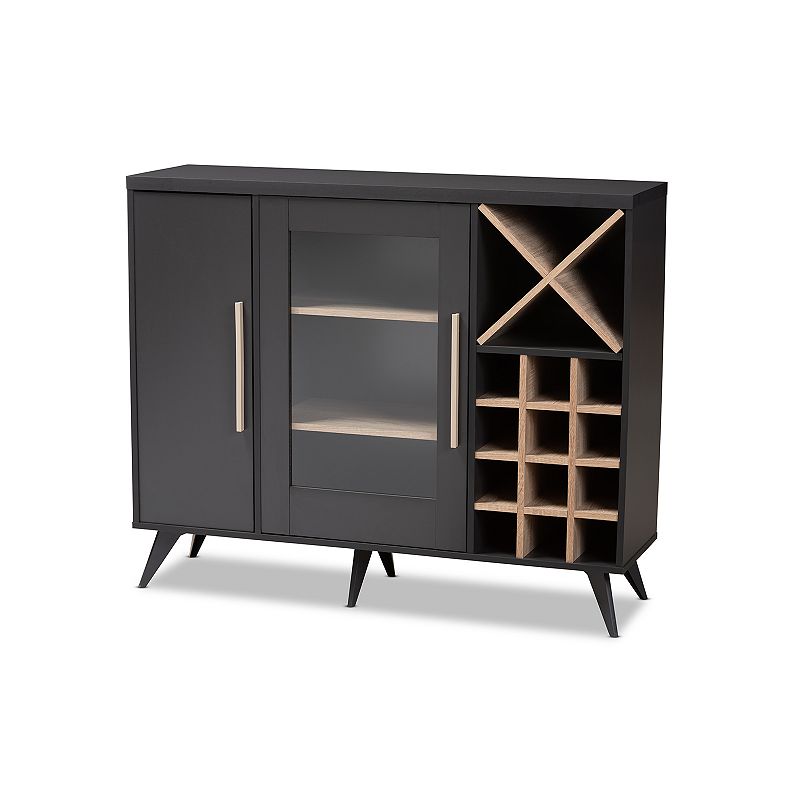 Baxton Studio Pietro Wine Cabinet