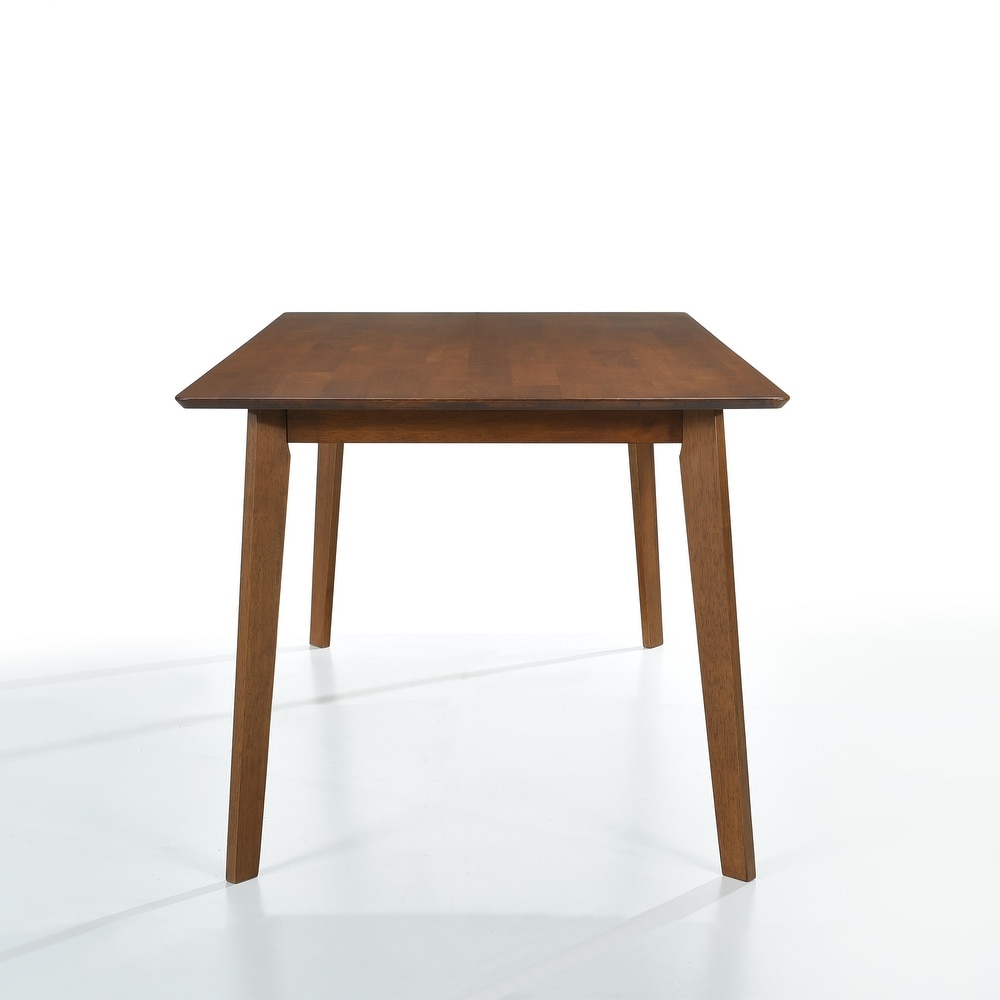 Hollencrest Walnut Mid Century Modern Dining Table   63\