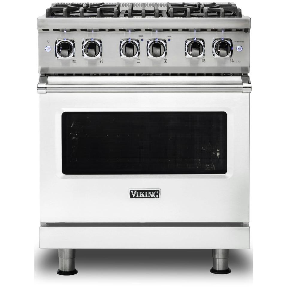 Viking 30-inch Freestanding Dual-Fuel Range with VariSimmer CVDR530-4BFWLP