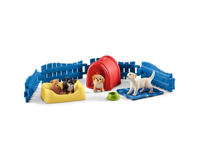 Schleich Puppy Pen Playset - 42480