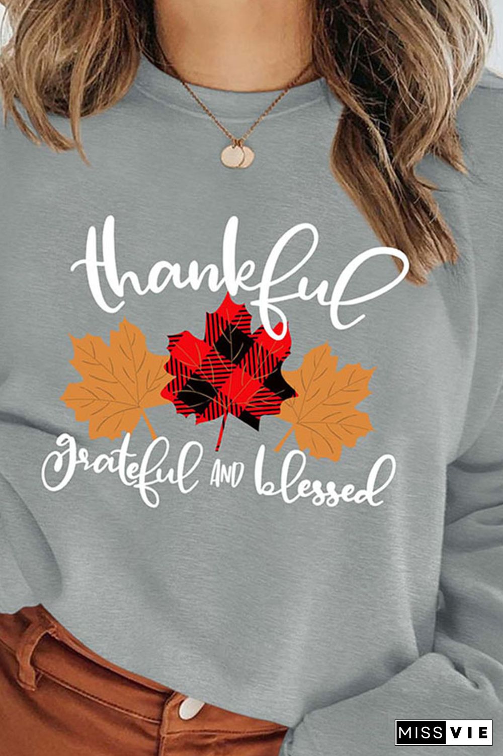 Thankful, Grateful, Blessed Sweatshirt Wholesale