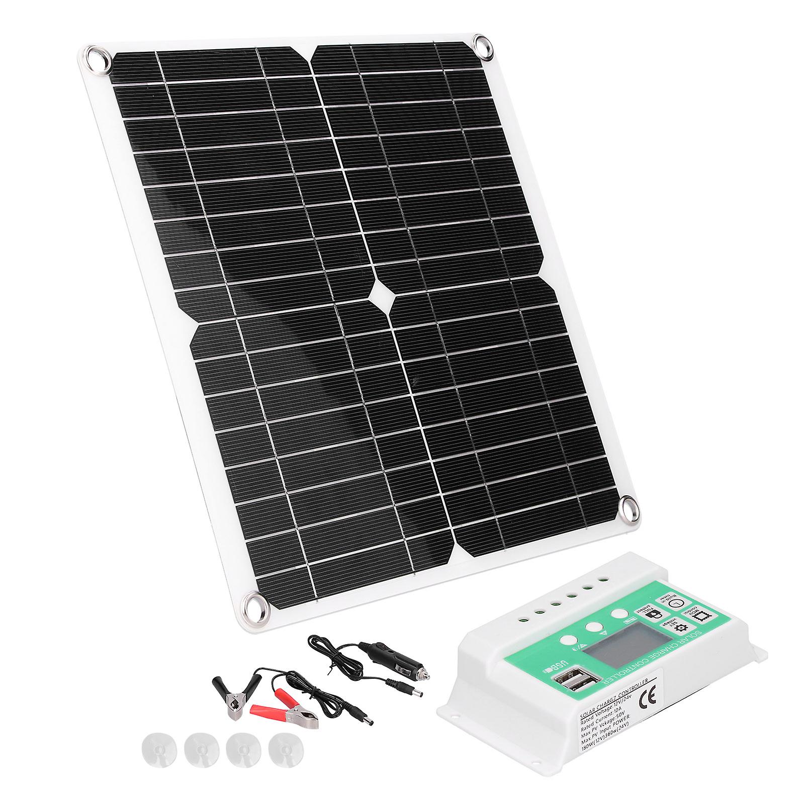 40w 18v Monocrystalline Silicon Flexible Solar Panel With 10a Solar Charge Controller For Outdoor