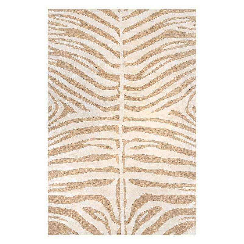 nuLOOM Hand Tufted Plush Zebra Area Rug