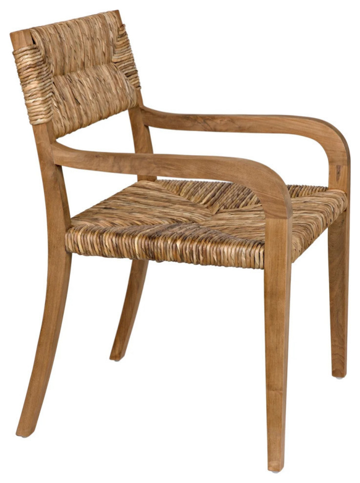 Ryker Arm Chair  Teak Set of 2   Modern   Dining Chairs   by Rustic Home Furniture Deco  Houzz