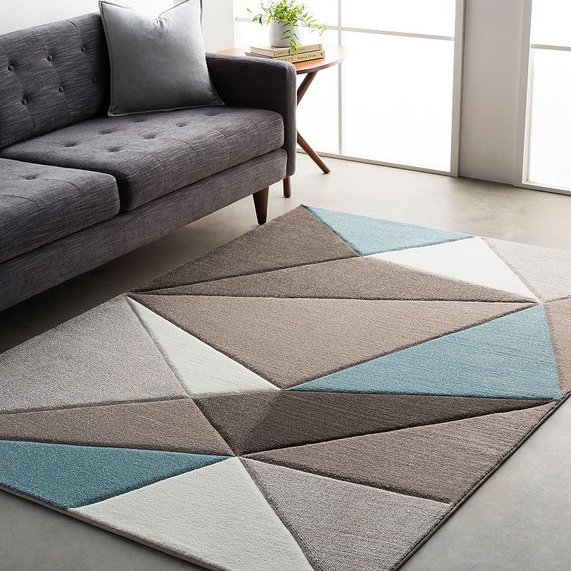 Decor 140 Manila Geometric Triangles Area Rug