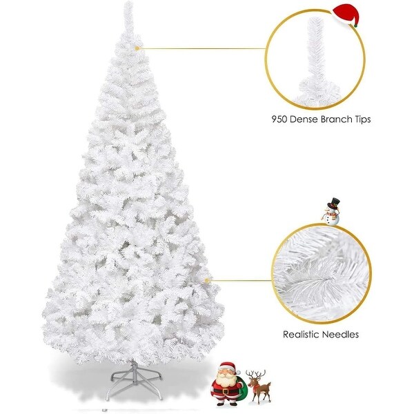 6ft Artificial Christmas Tree with 650 PVC Branch Tips