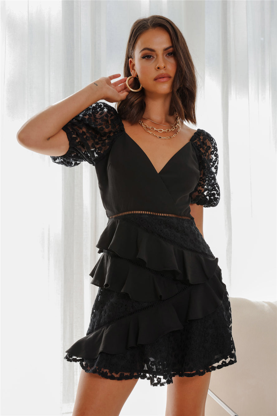 Stellar Dusk Dress Black