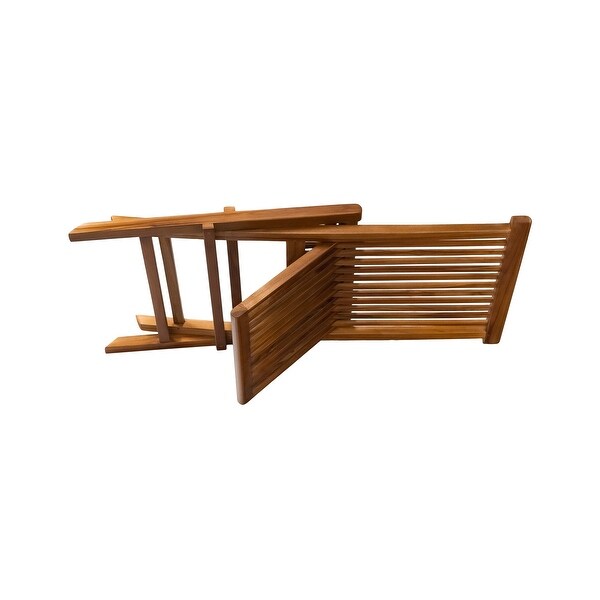 Nordic Style Natural Teak Folding Chair