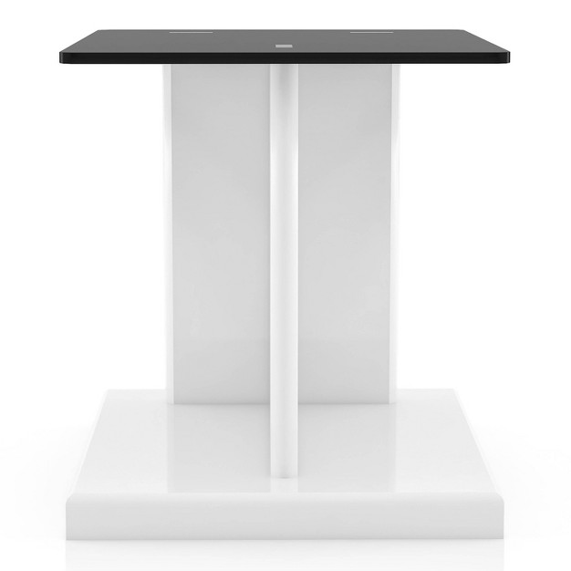 Montreaux Tempered Glass Top End Table Mibasics