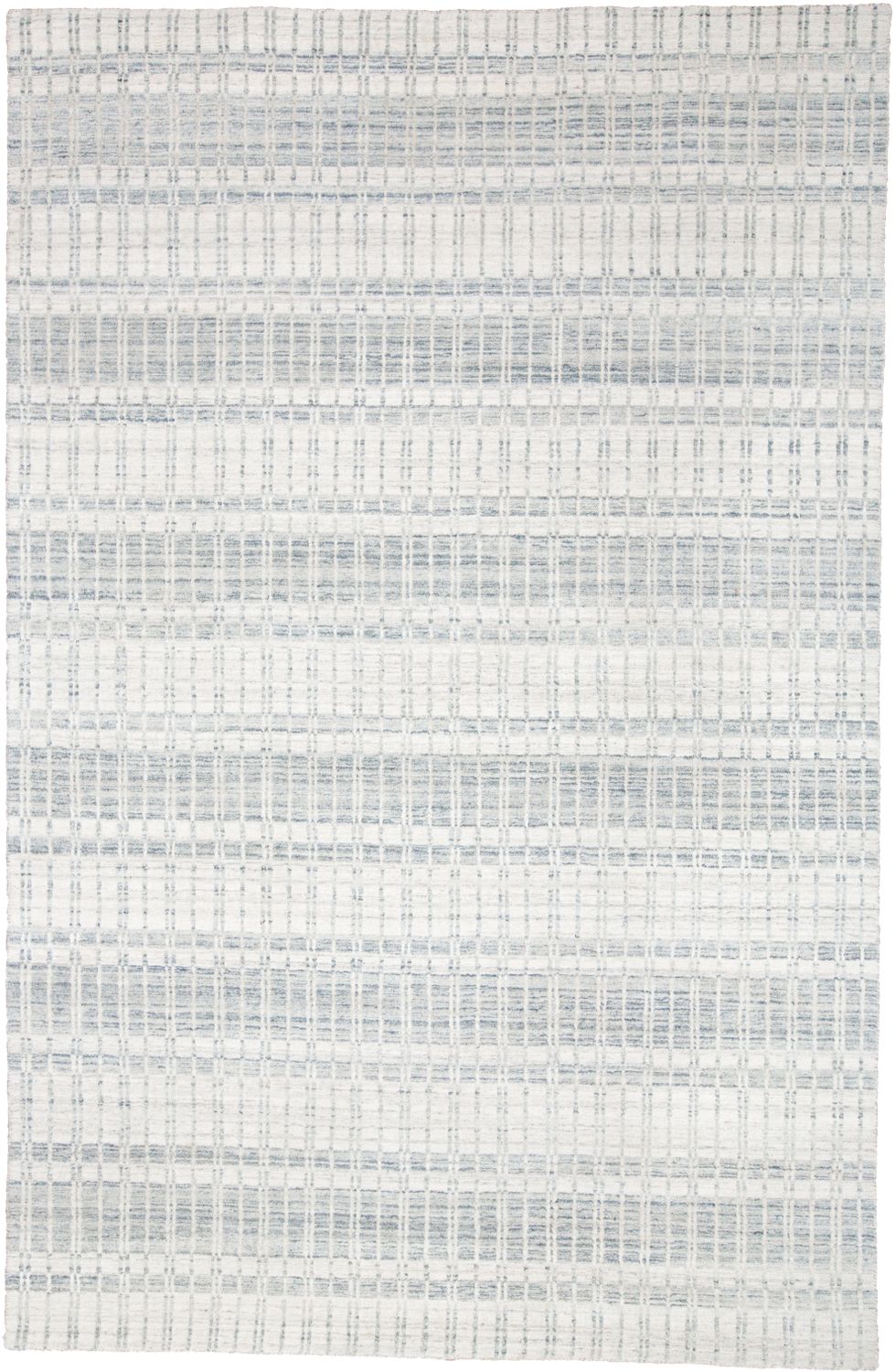 Odami Hand Woven Ivory and Blue Rug by BD Fine