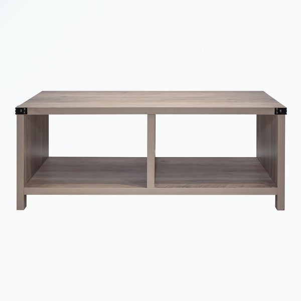 2-Tier Coffee Table with Shelf