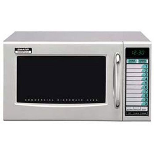 Sharp R-21LVF Commercial Microwave， Medium Duty with 10 Programmable Memories