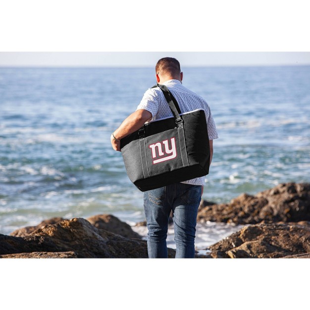 Nfl New York Giants Tahoe Cooler Tote By Picnic Time Black 22 188qt