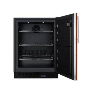 Summit Appliance 3.7 cu. ft. Frost Free Upright Freezer in Black with Panel-Ready Door ALFZ53IF