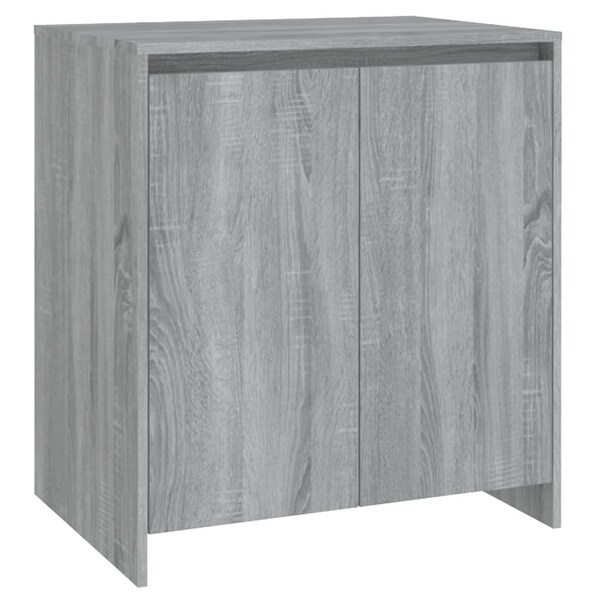 2 Piece Sideboard Gray Sonoma Engineered Wood