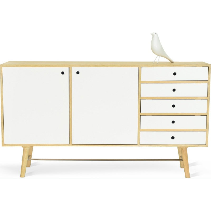 AXTELL Sideboard Buffet 180cm - White & Oak