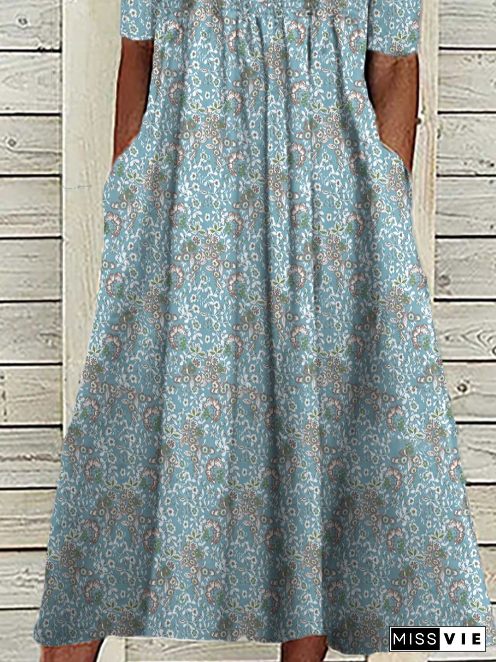 Plus size Casual Floral Dresses