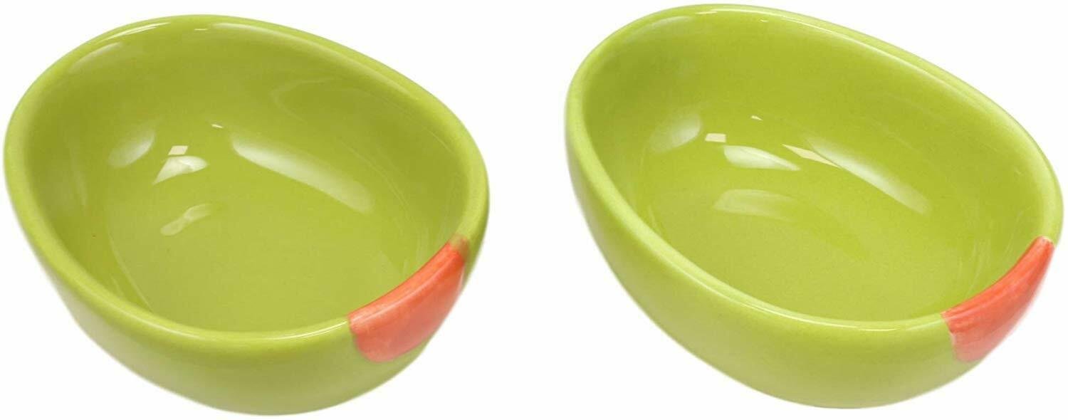 1 Green European Olive Half Slice Small 4oz Dipping Bowl (SET OF 2) EBR02