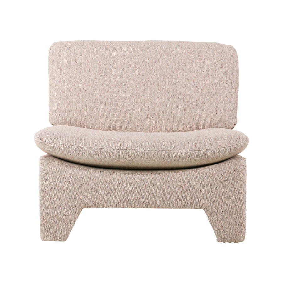 Retro lounge chair - blush pink mélange