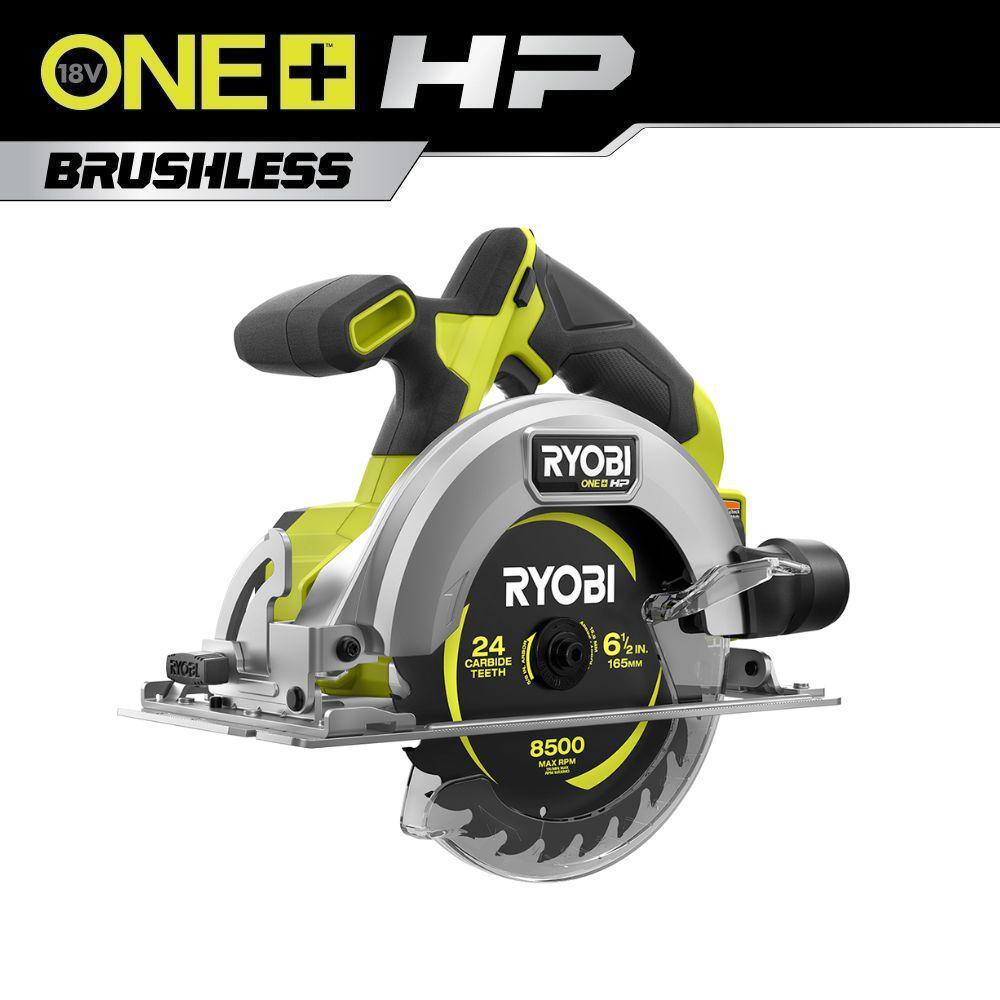 RYOBI ONE+ HP 18V Brushless Cordless Compact 6-12 in. Circular Saw (Tool Only) PSBCS01B