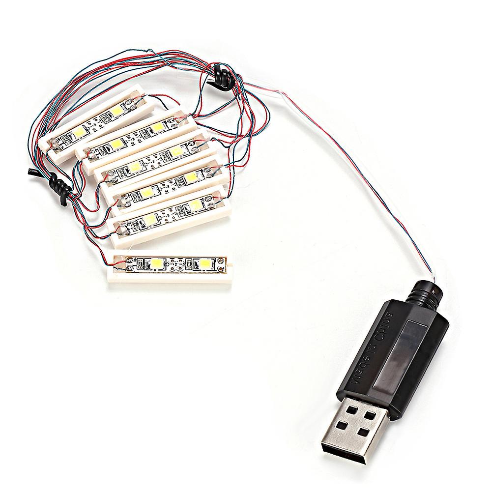 Abs Universal Diy Led Light Usb Charging Shining Decoration Bricks Bartype Lamp