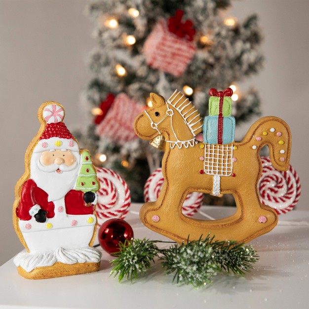 Gingerbread Rocking Horse Christmas Figurine