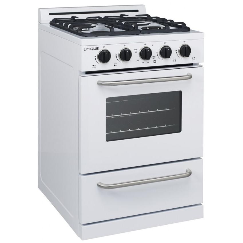 Unique Appliances 24-inch Freestanding Gas Range UGP-24G OF1 W