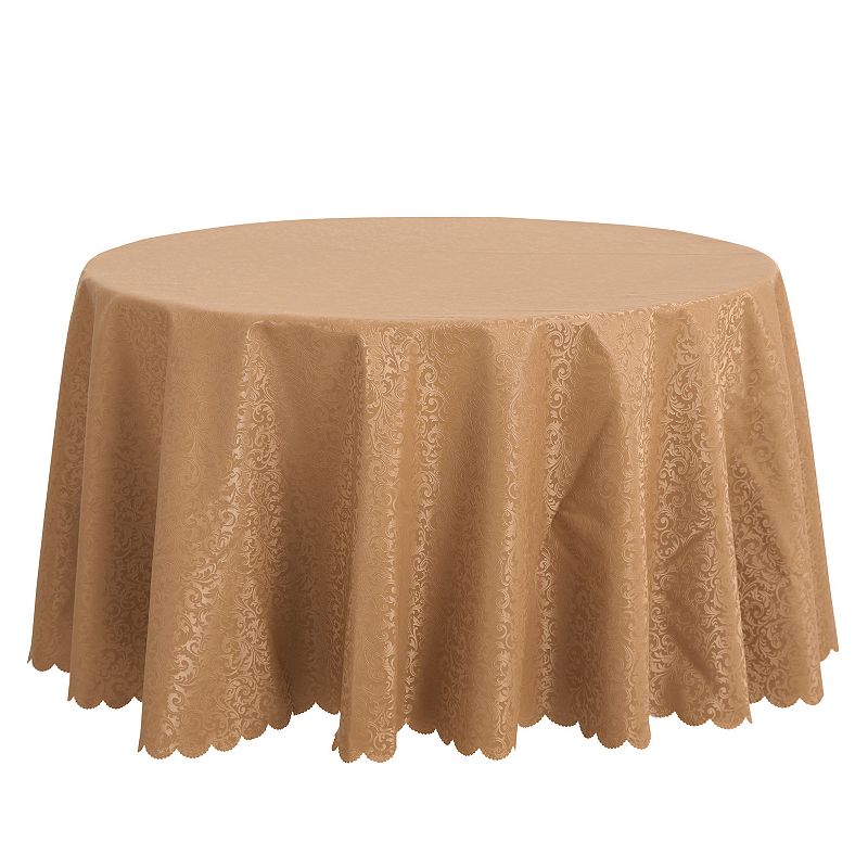 Round Pvc Wrinkle-resistant Washable Suitable Restaurant Table Cover 1 Pc， 63 X 63