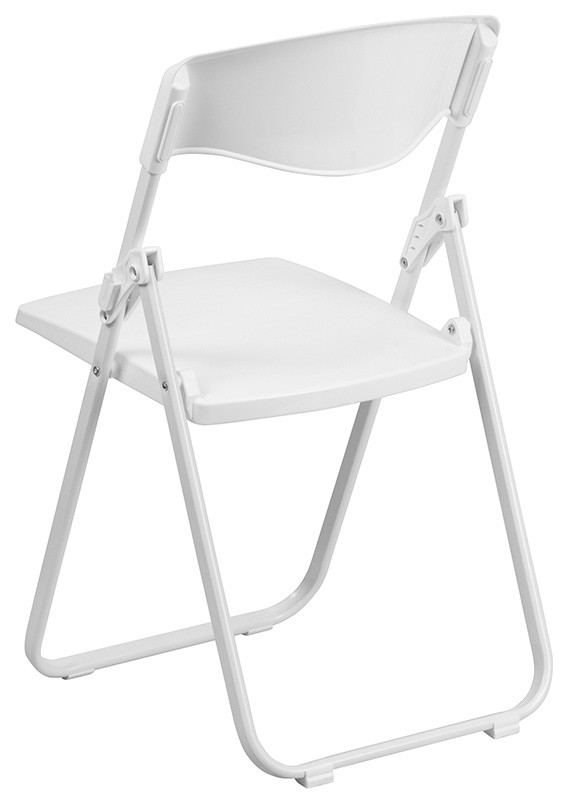 880 lb. Capacity Heavy Duty White Plastic Folding Chair  Set of 2   Contemporary   Folding Chairs And Stools   by GwG Outlet  Houzz